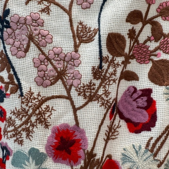 Anthropologie White and Red Halter A-line Midi Dress - Picture 6 of 7